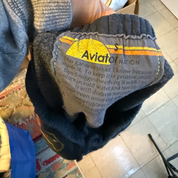 Aviator Nation Rainbow Spellout Sweatpants - Picture 3 of 5